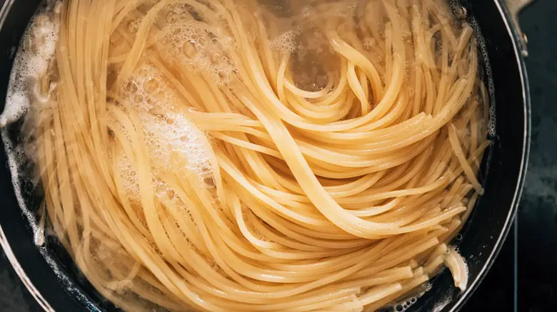 pasta sticking to pot
